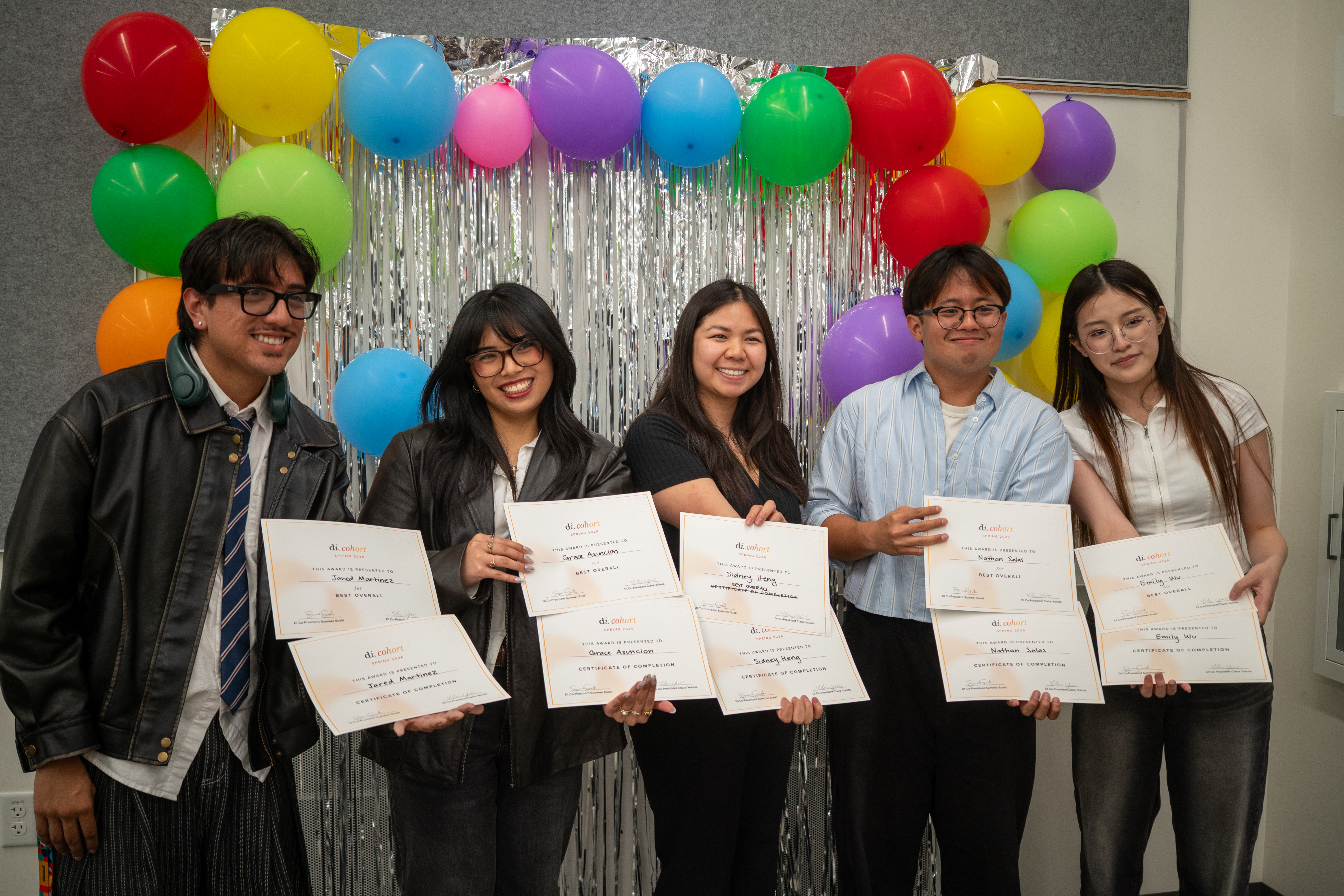 The Thread.It team holding their Best Overall certificates