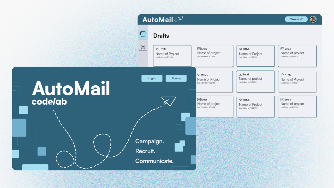 AutoMail app screens