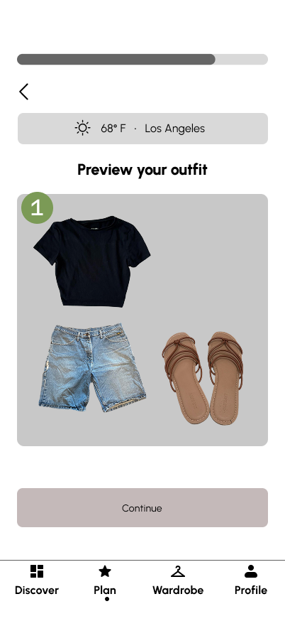 New mid-fi full assembled outfit preview